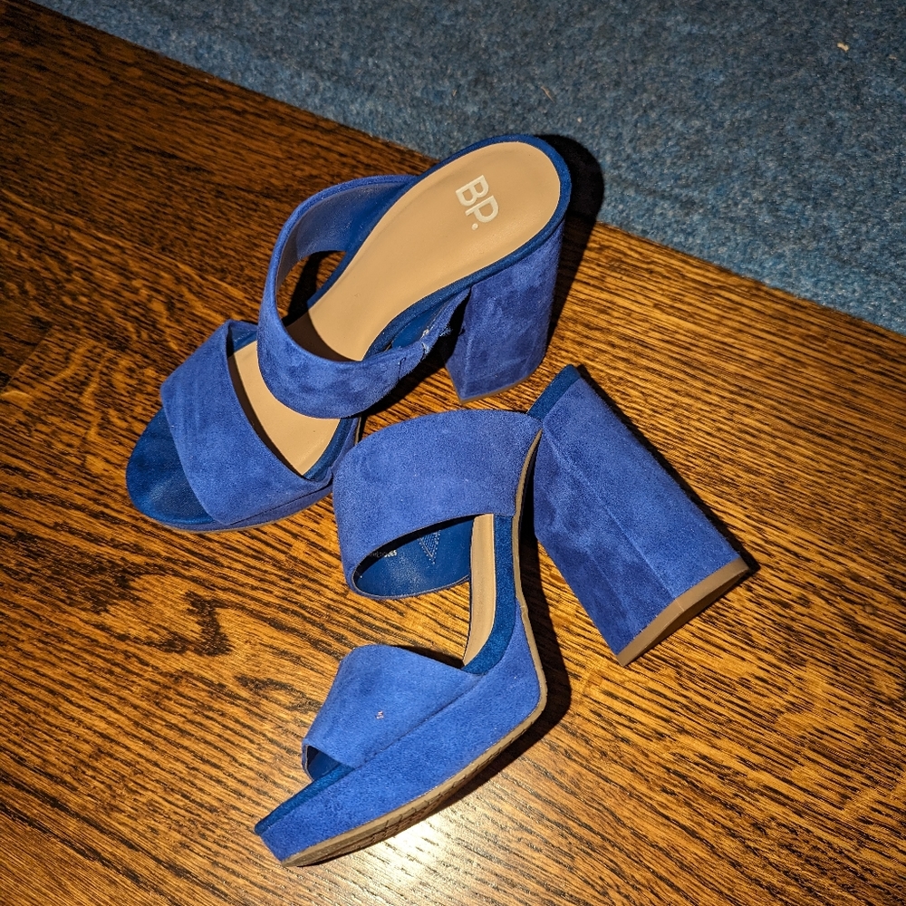 BP Nordstrom blue platform heels. Size 5.5m